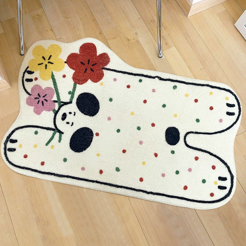 Household Children's New Cartoon Shaped Bedroom Bedside Carpet