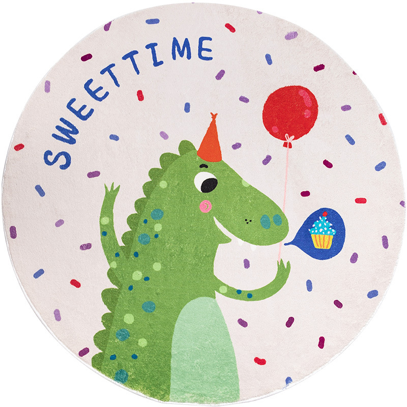 Children's Room Bedroom Round Carpet Cute Animal Cartoon