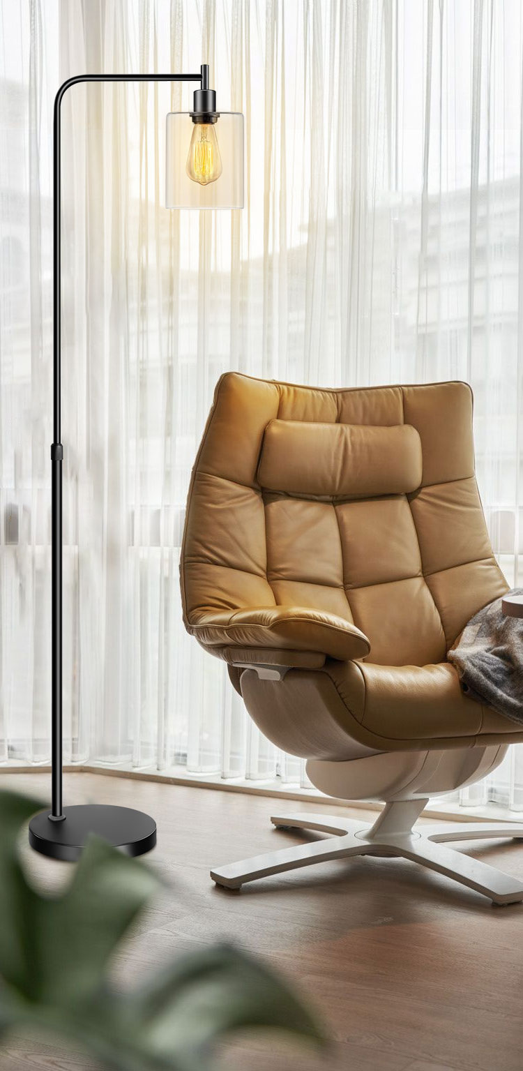 Floor Lamp In Living Room And Bedroom