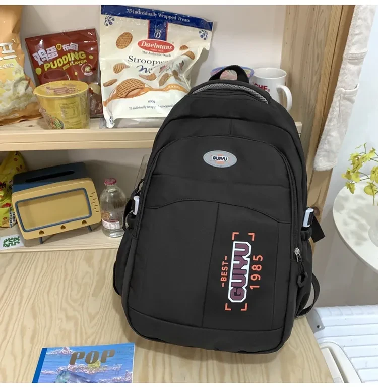 Version High School Student Schoolbag Large Capacity