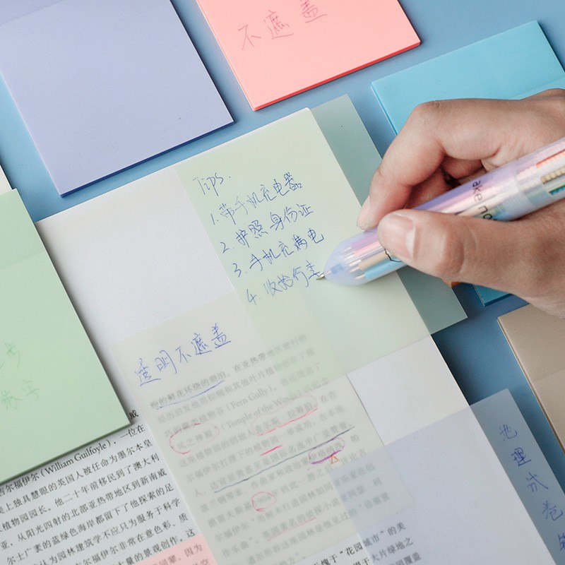 Transparent Post-it Notes Adhesive Student Notes Stickers