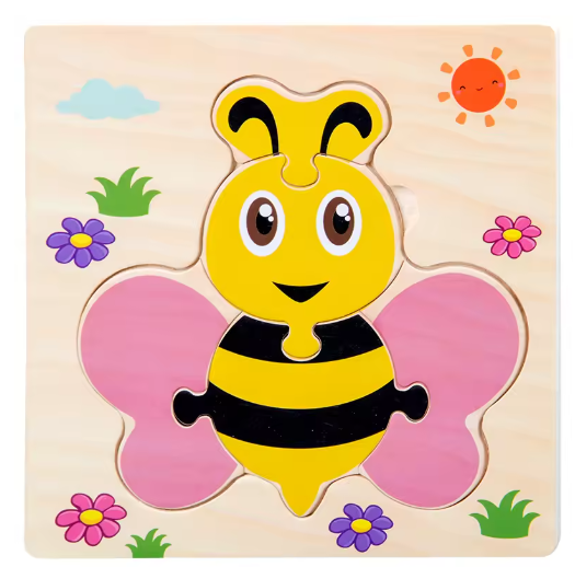 Baby Wooden 3D Puzzles Tangram Shapes Learning Educational Cartoon Animal Intelligence Jigsaw Toys For Children Gift