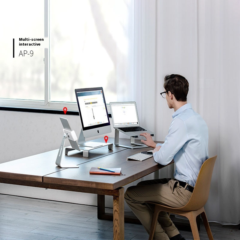 Laptop Aluminum Alloy Base Plate Desktop Riser