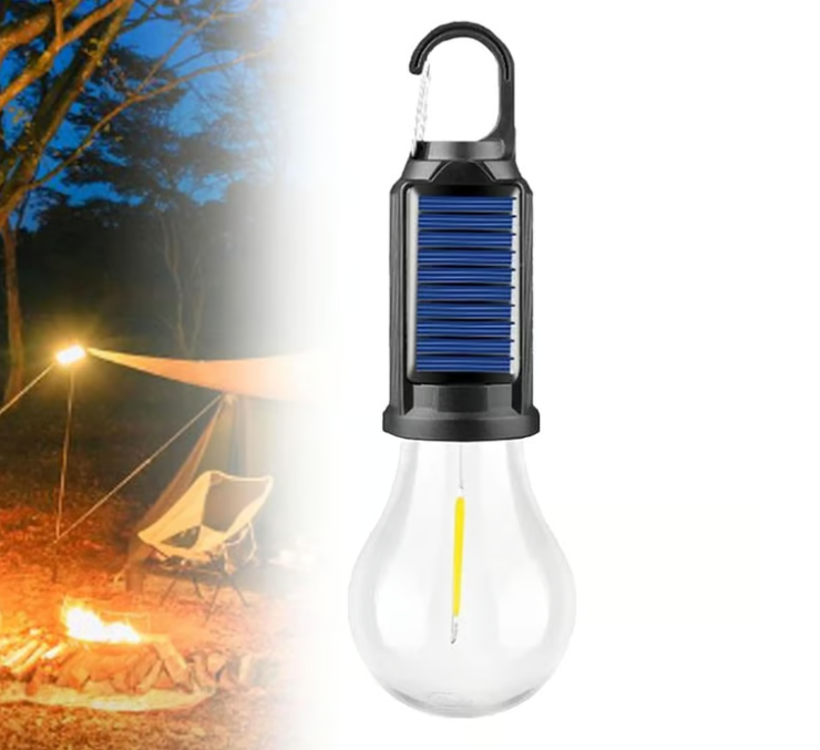 Solar Rechargeable Hooked Camping Light