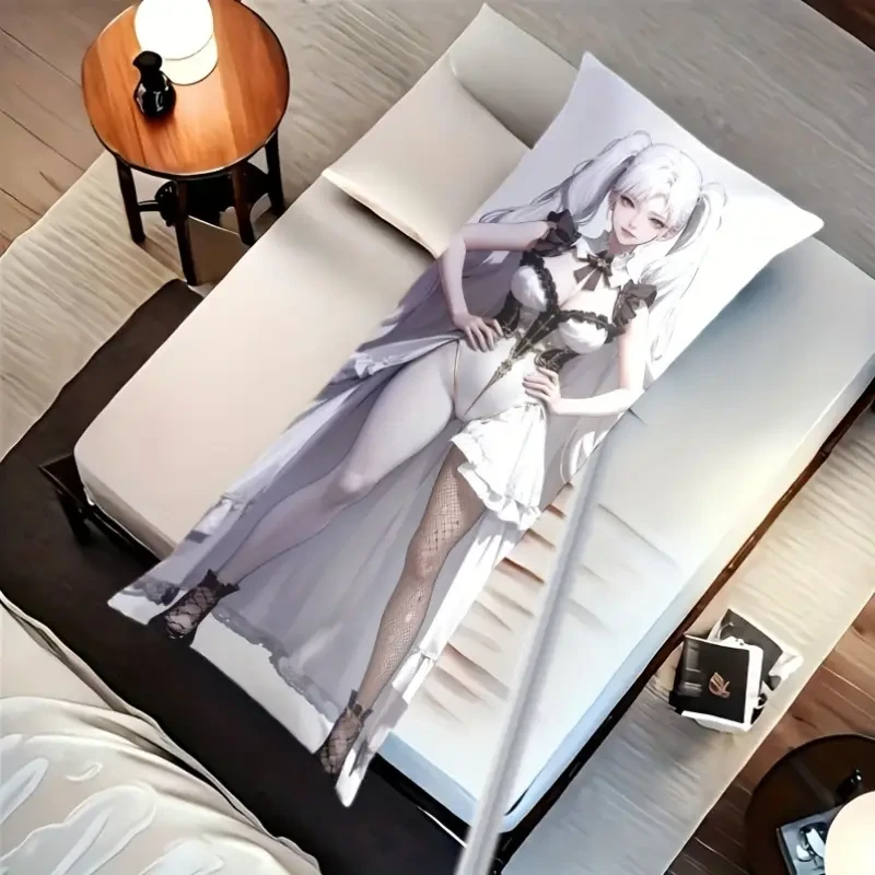 A 2D Girl Mosaic Full-Size Hugging Pillow Case