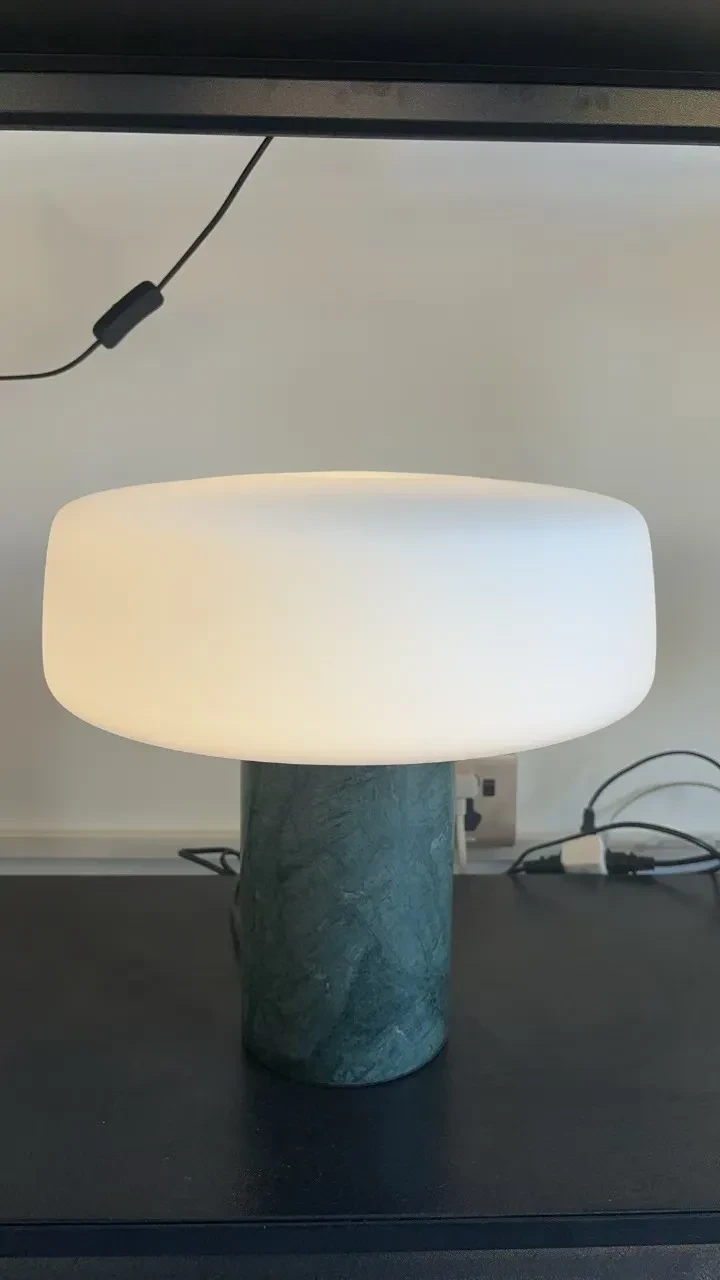 Texture Marble Bedside Table Lamp