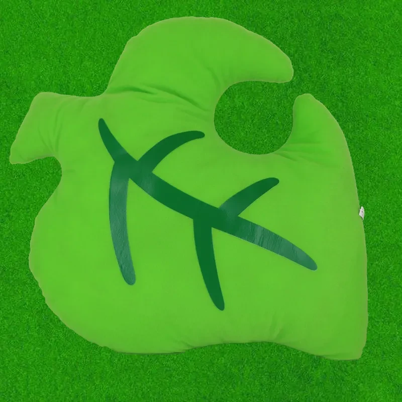 Plush Doll Green Leaf Pillow