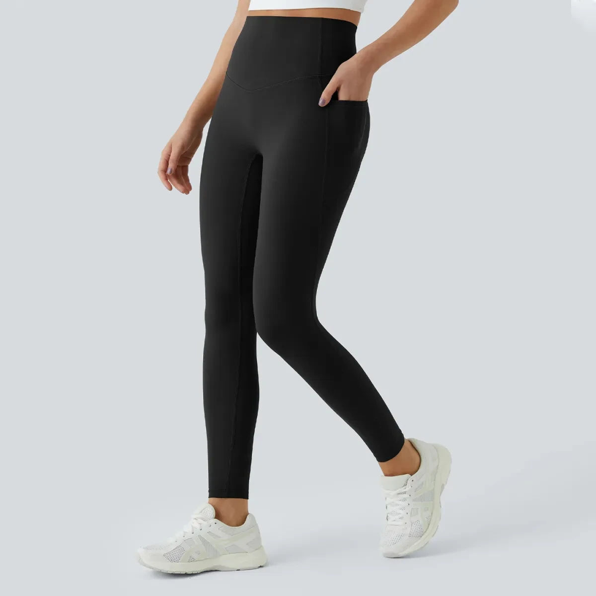 SoCinched High Waisted Tummy Control Side Pocket Shaping Training UltraSculpt Leggings