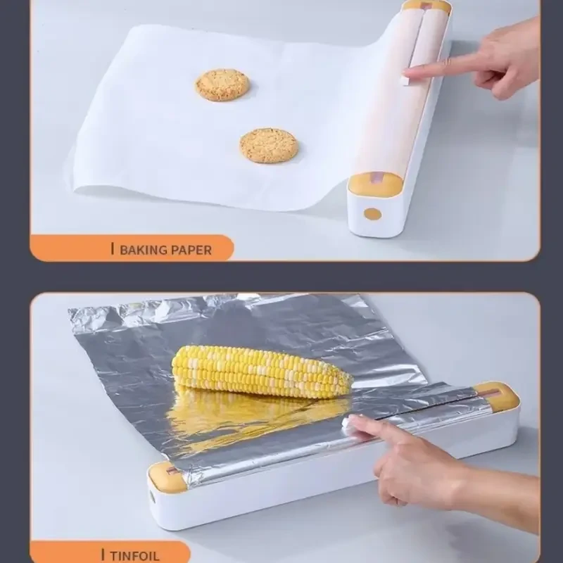 Easy-to-Use Kitchen Cling Film Cutter