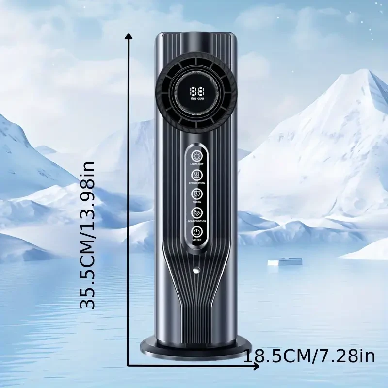 Portable USB Air Conditioner Fan with 6-Speed Settings
