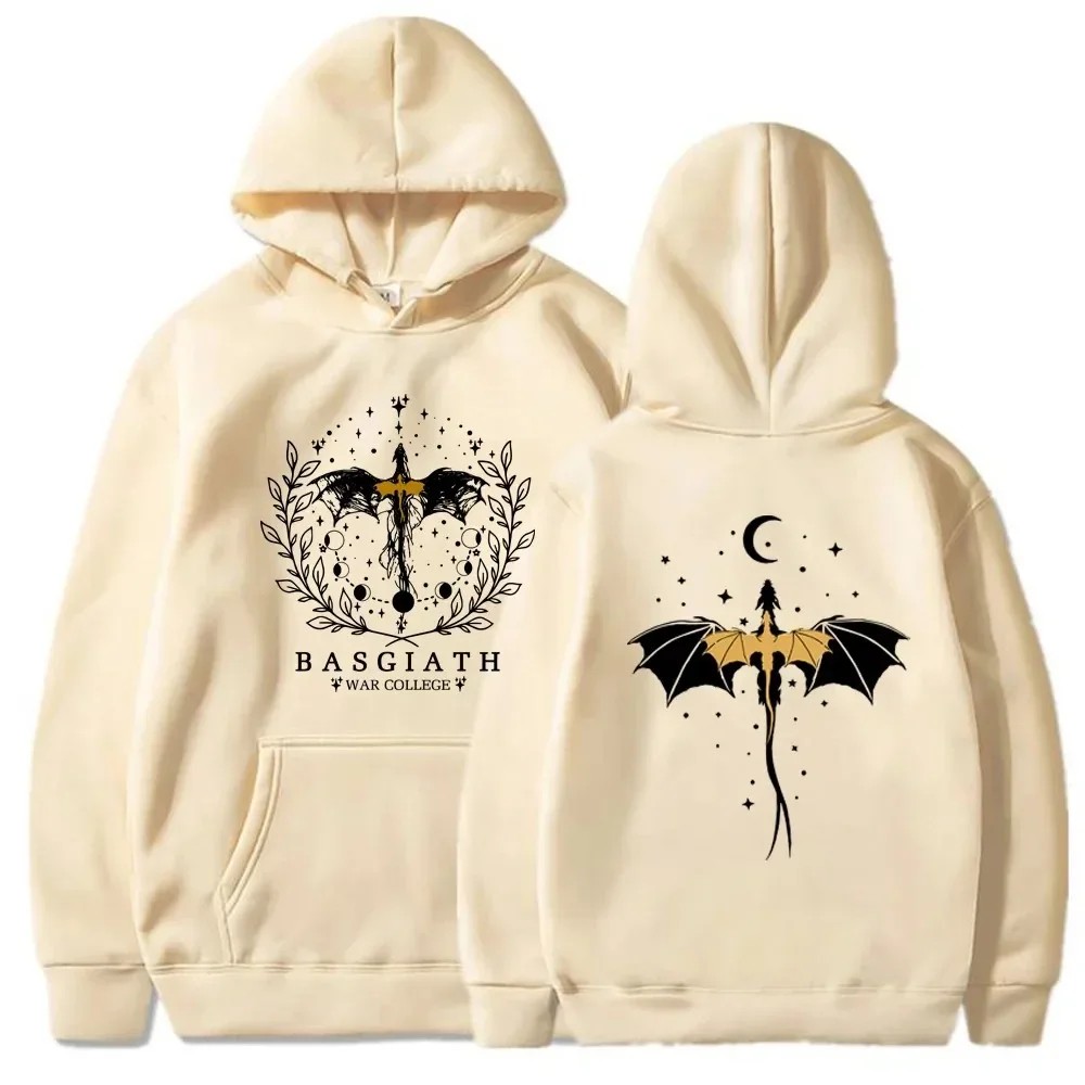 Basgiath War College Cotton Hoodies  Fourth Wing Printed Graphic Sweatshirt