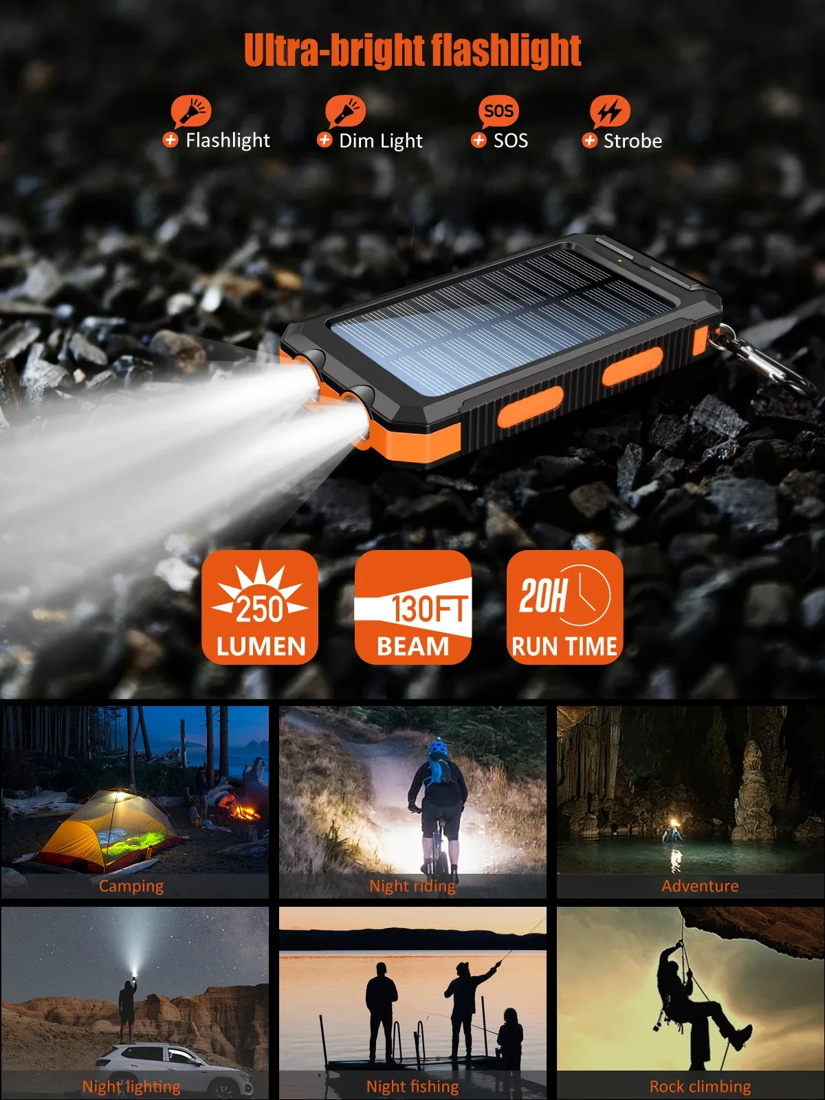 Solar Power Bank For Life Lights