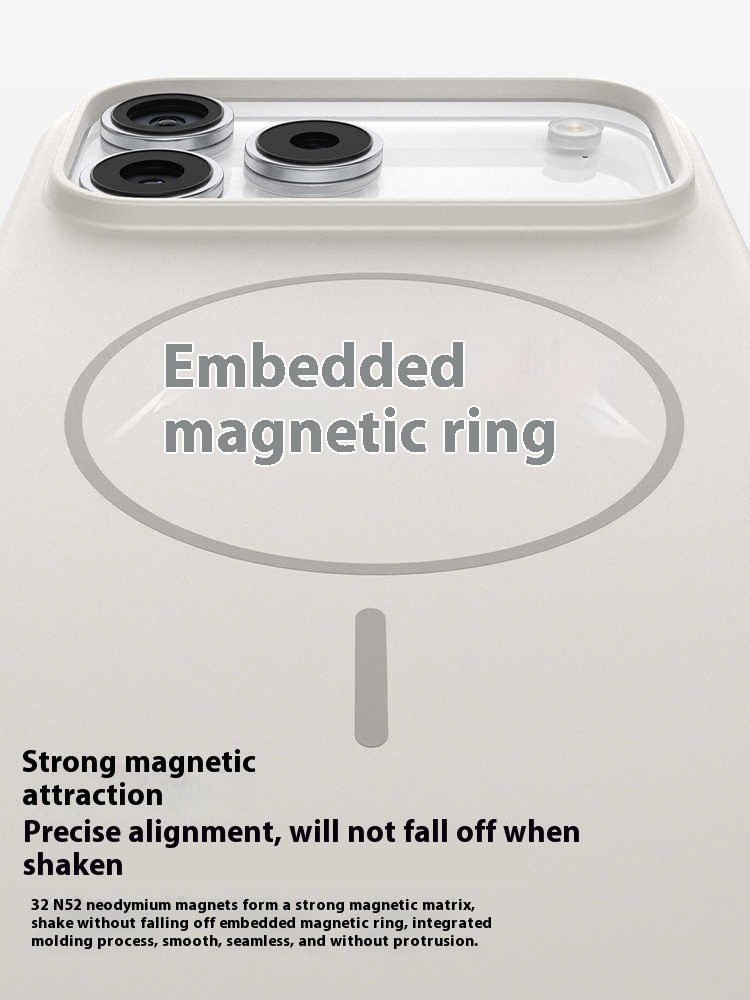 Frosted Magnetic Protective Cover Camera Button All-inclusive