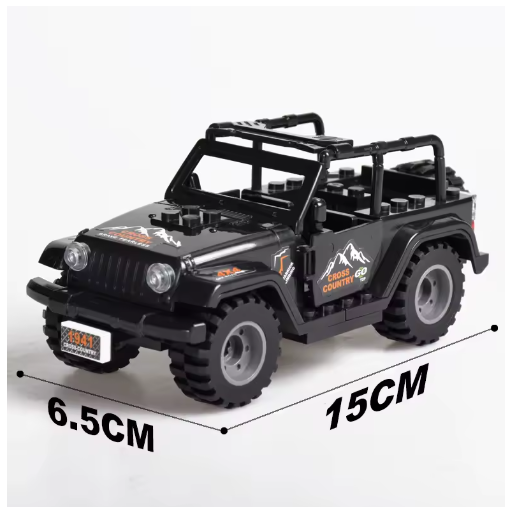 WW2 Military Armored Off Road Vehicle Building Blocks Army Vehicle Soldier Battle Car Assembly Model Toy For Boys Christmas Gift