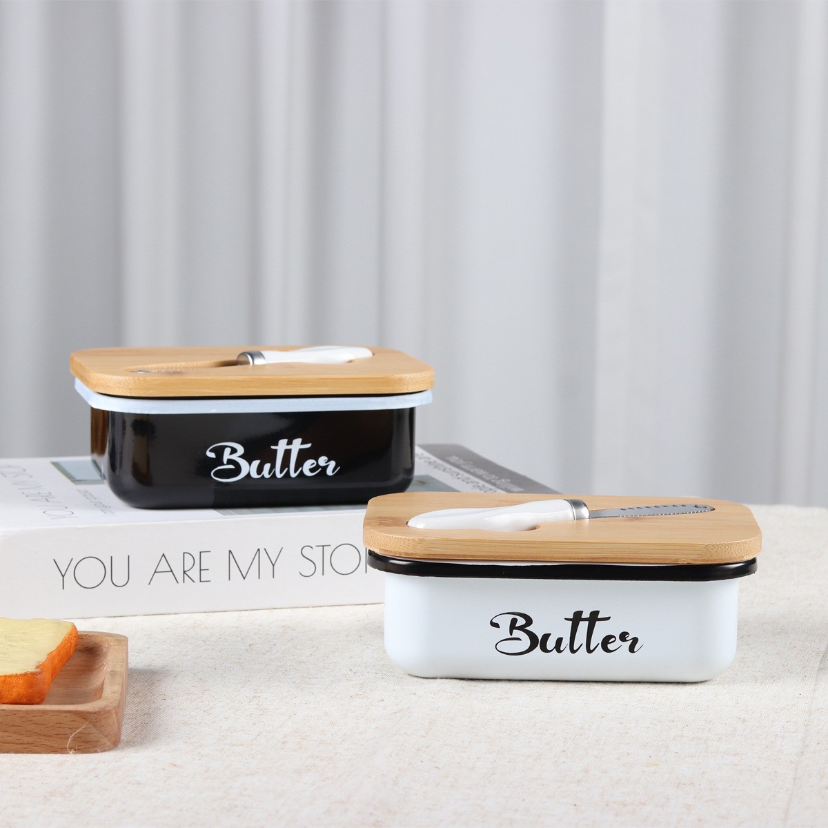 Butter Sealed Storage Jar Western-style Household Cheese Box