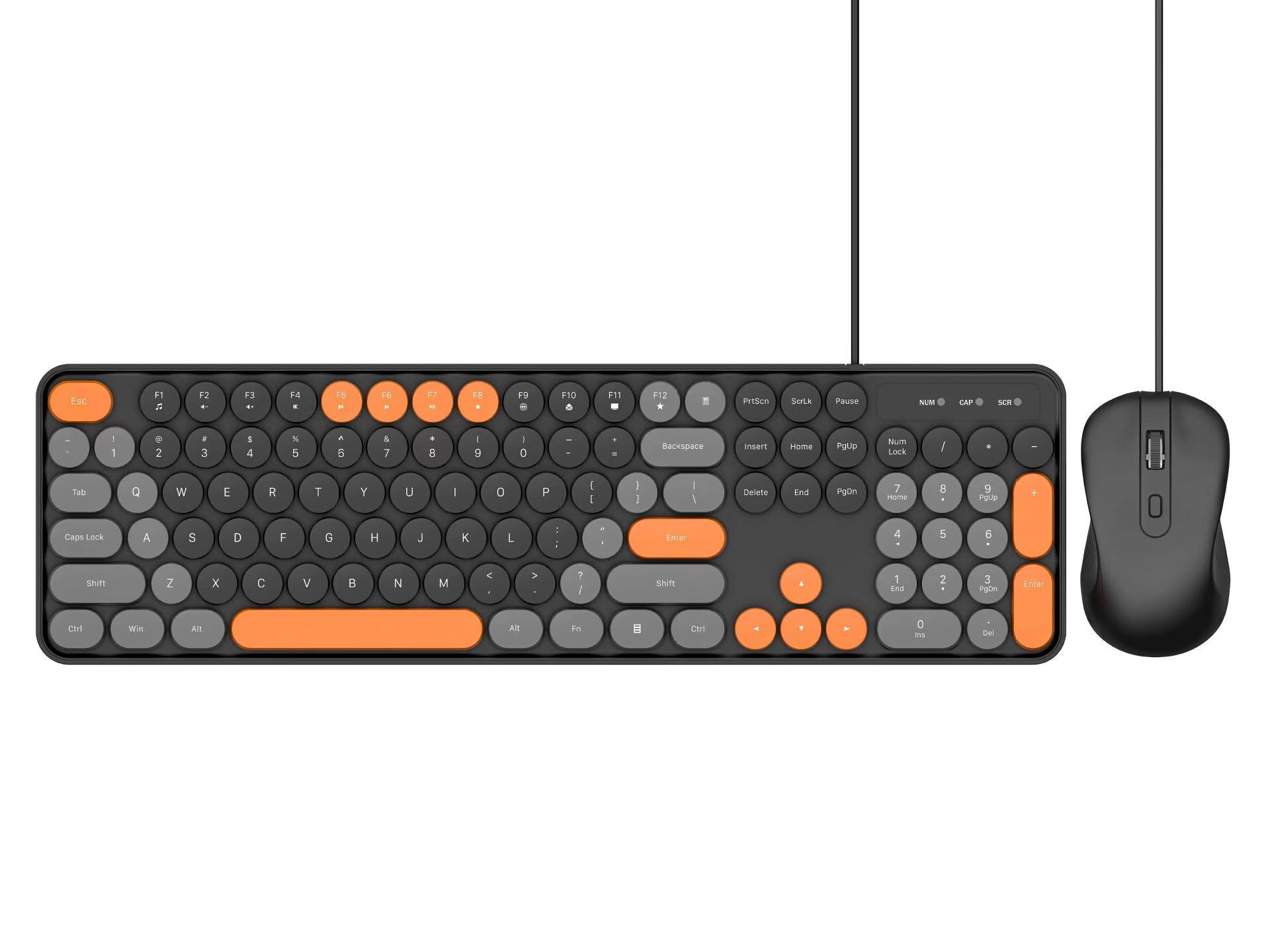 Wireless Keyboard Suit Mute Girl