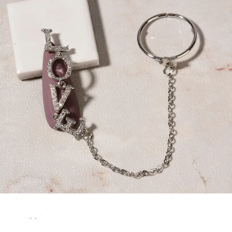 Love Chain Nail Decoration Accessories Manicure