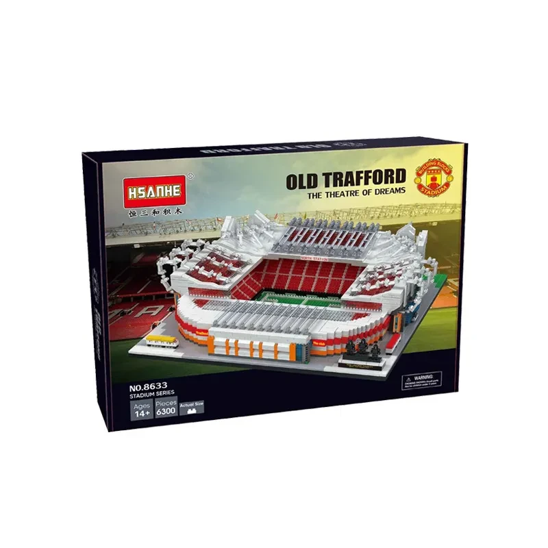 Creative Building Block Toy 8633-8650 Cathedral Football Field Building