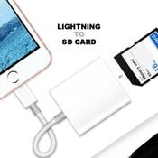 Lightning to Camera SD Memory Card Reader Adapter for iPhone iPad IOS