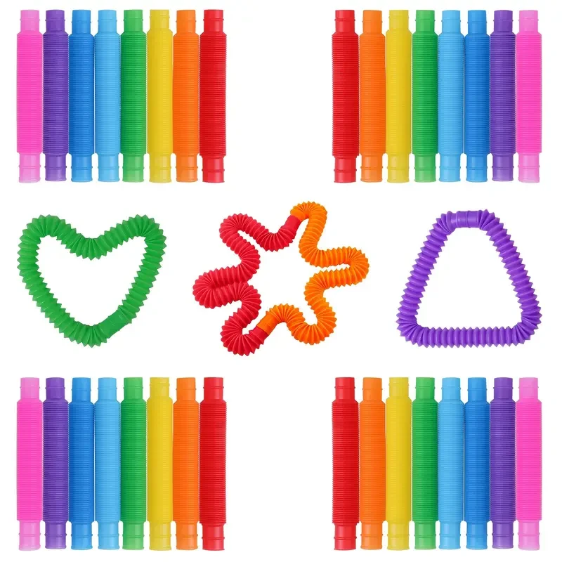 DIY Elastic Tube Toys in Random Colors