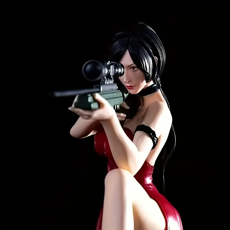 Stunning Sniper Character Figure in Vibrant Red Cheongsam