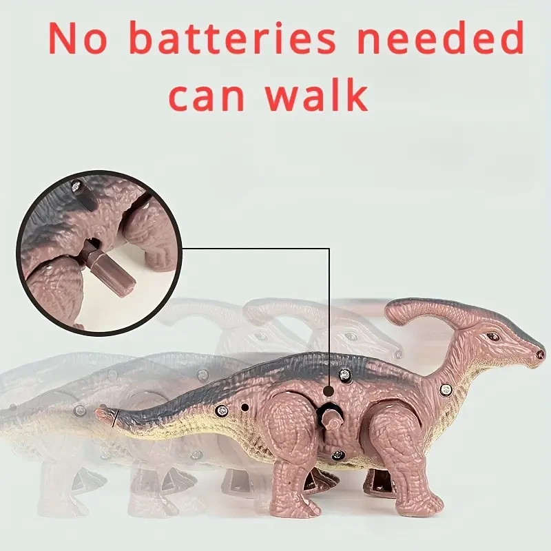 Battery-Free Walking Dinosaur Toys: 4-Pack Set