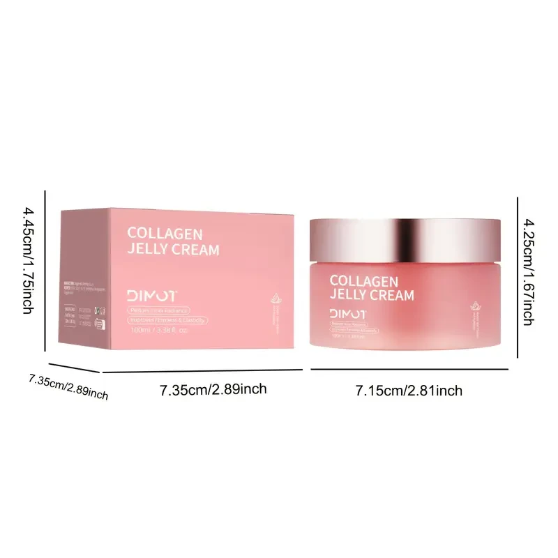 Dimot Collagen Jelly Cream 3.38oz - Deep Hydration & Nourishment for All Skin Types
