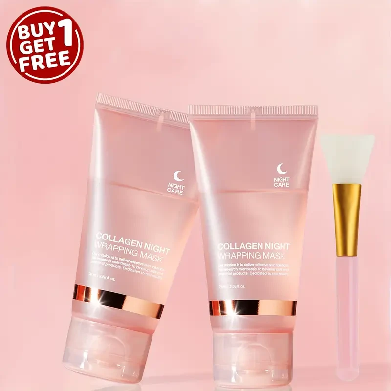 Buy 1 Get 1 Free: Collagen Night Graping Mask with Niacinamide & Hyaluronic Acid