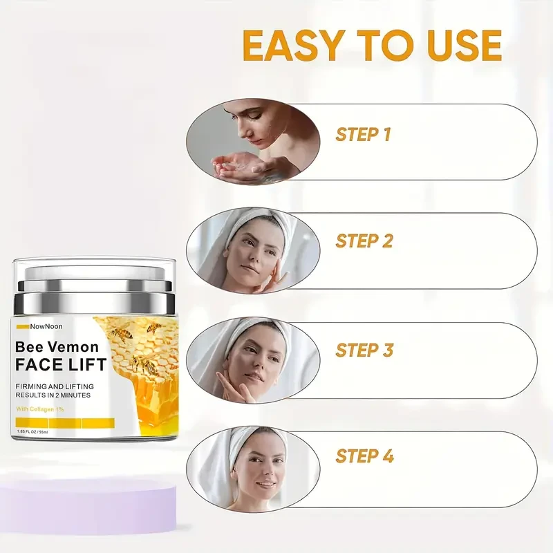 Bee Venom Face Lift Cream - Instant Wrinkle Eraser & Deep Wrinkle Filler
