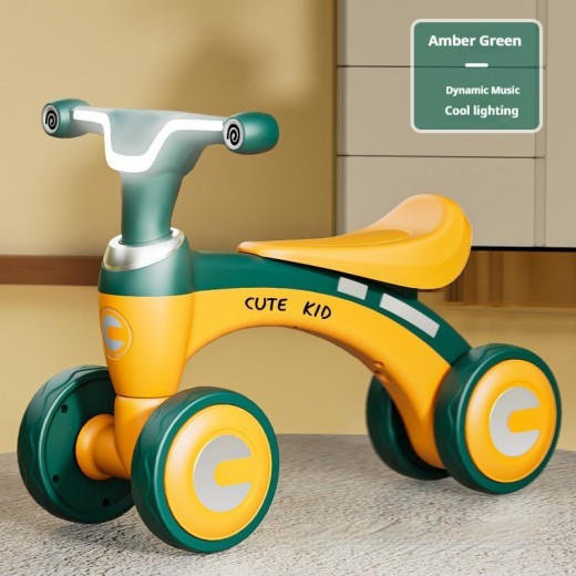 Stepless Four-wheel Children's Balance Bike