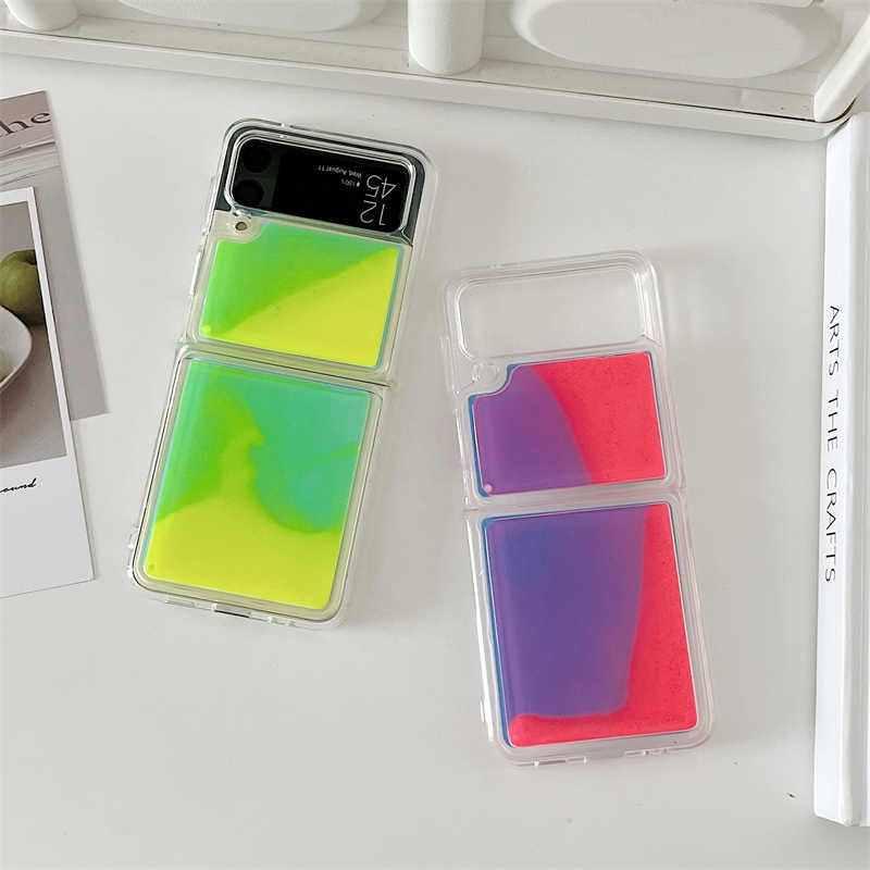 Luminous Quicksand Zflip6 Phone Case Silicone Protective Cover