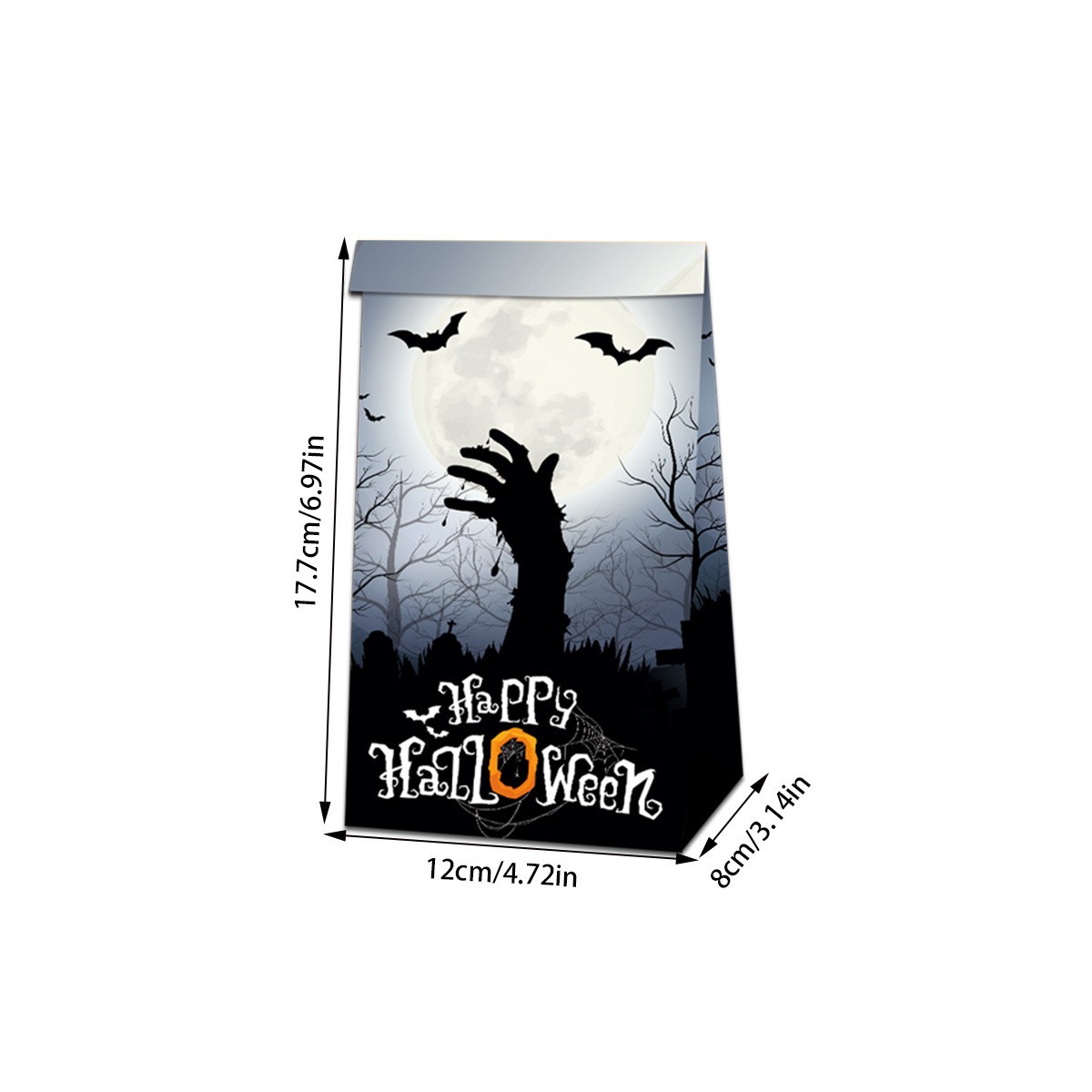 Candy Snack Paper Bag Packaging Sealed Sticker Scene Decoration Props Party Supplies