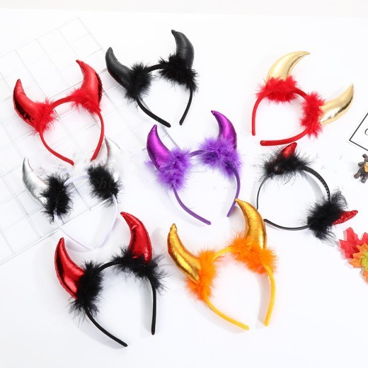 Halloween Decoration Props Demon Horn Headband Atmosphere Performance