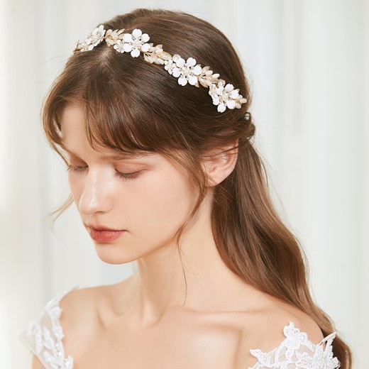 Tiara Wedding Crown Alloy Pearl Rhinestone