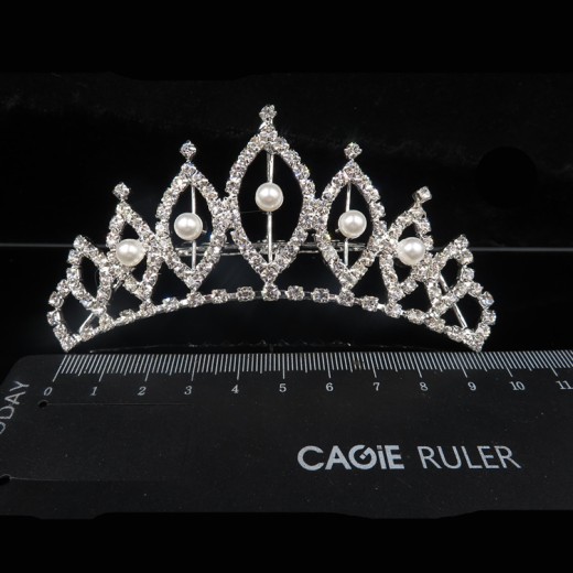 Bridal Hair Comb Decorative Hair Clip Tiara Rhinestone Crown