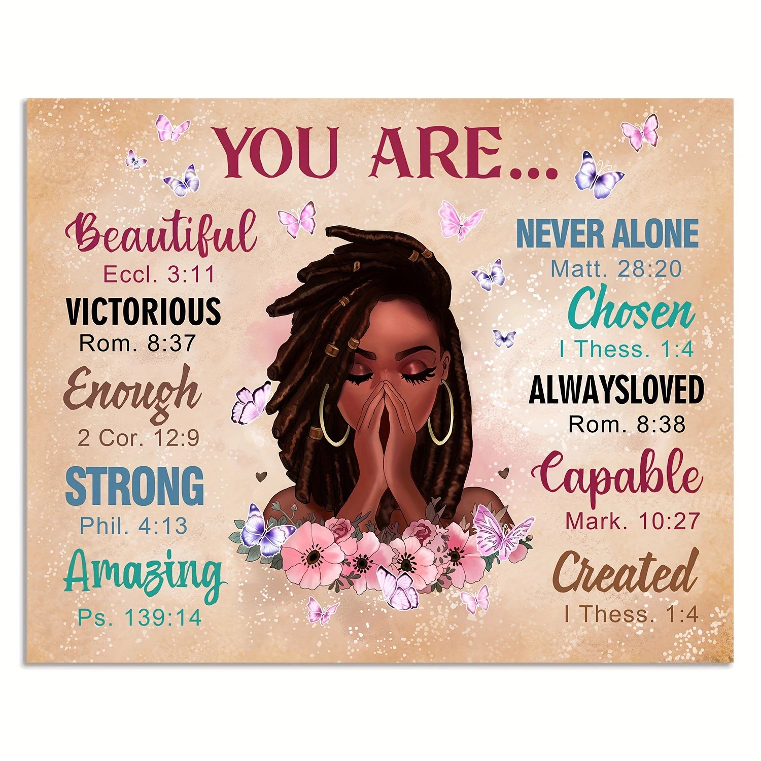 African American Wall Art - Christian Gifts for Women