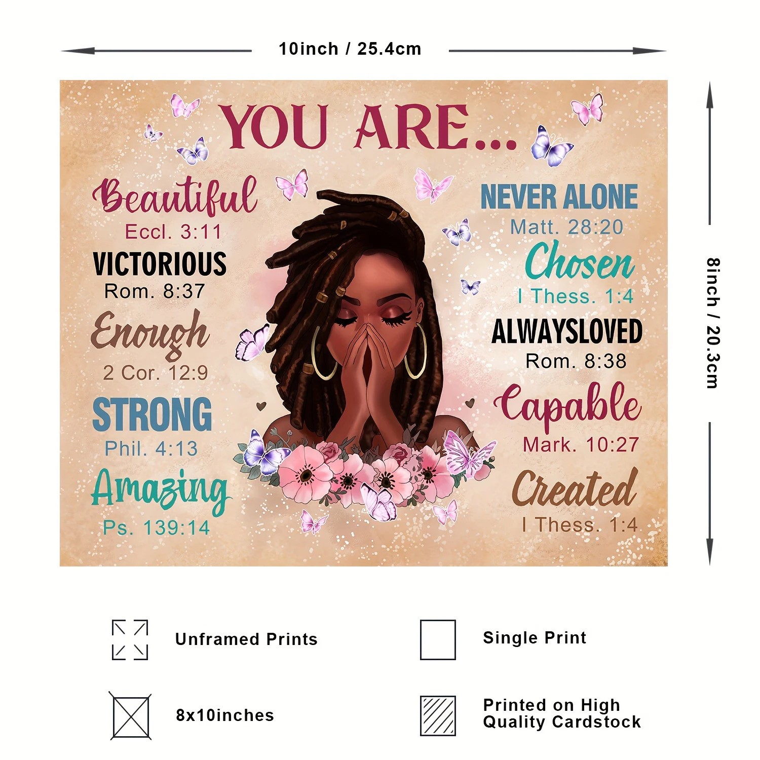 African American Wall Art - Christian Gifts for Women