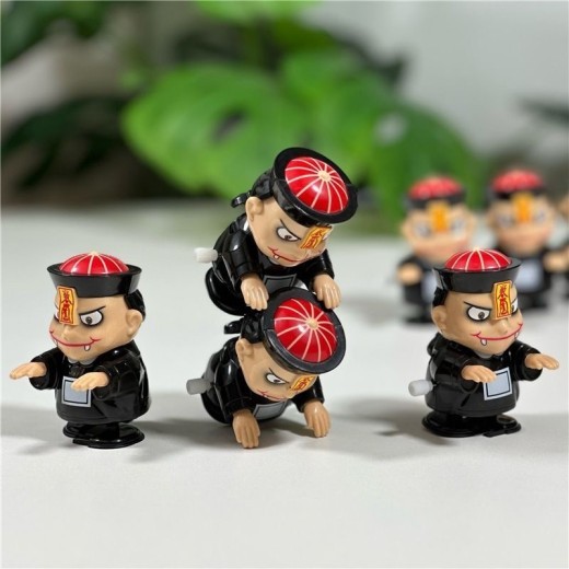 Chinese Zombie Doll Walking Shaking Head Halloween Trick