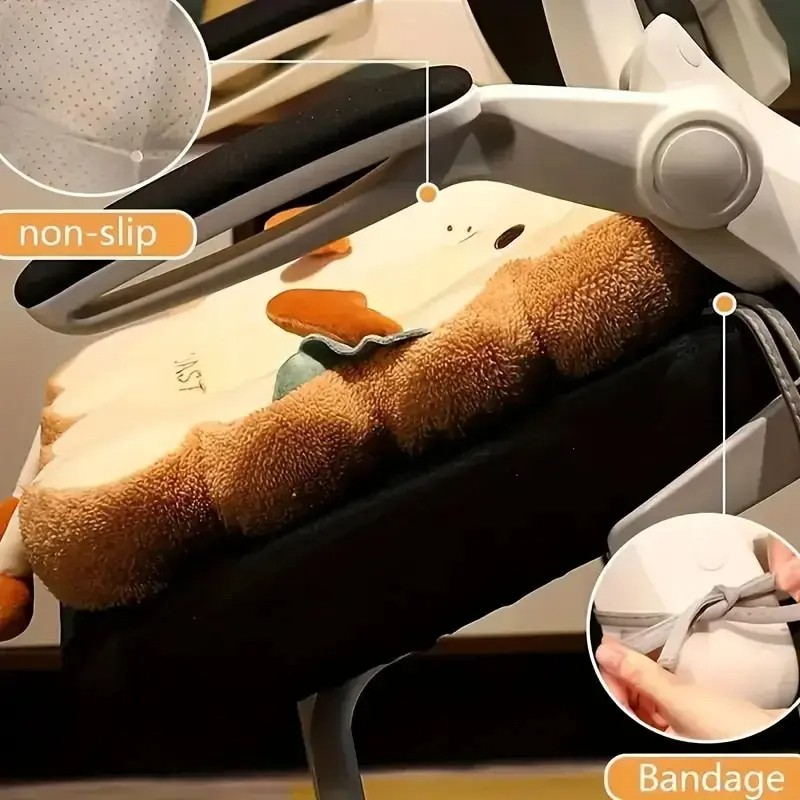 Simulation Bread Toast Cushion - Stuffed Memory Foam Pillow
