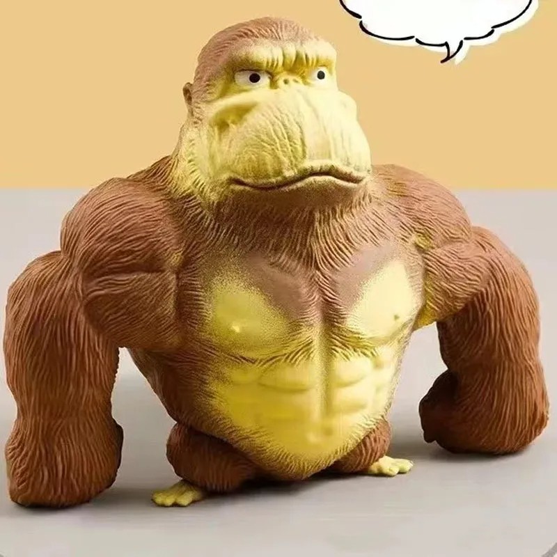 New Antistress Orangutan Fidget Toy - Squishy Elastic Monkey Stress Relief Game