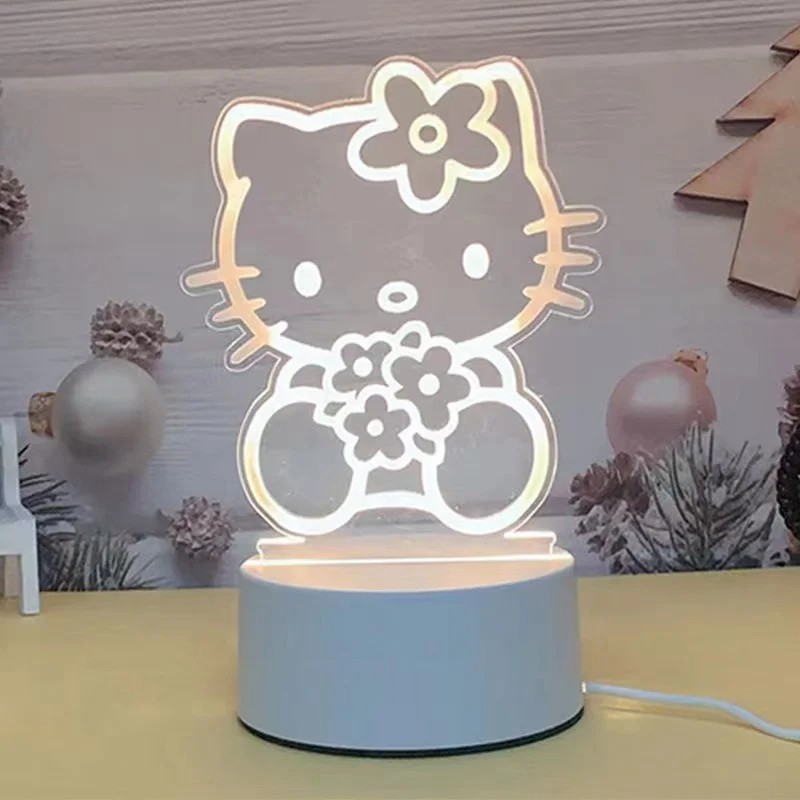 Hello Kitty Cinnamoroll Cartoon Night Light - Creative Bedside Decoration