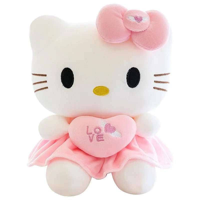 23cm Kawaii Anime KT Cat Plush Doll - Sanrio KT Cat Plush Toy