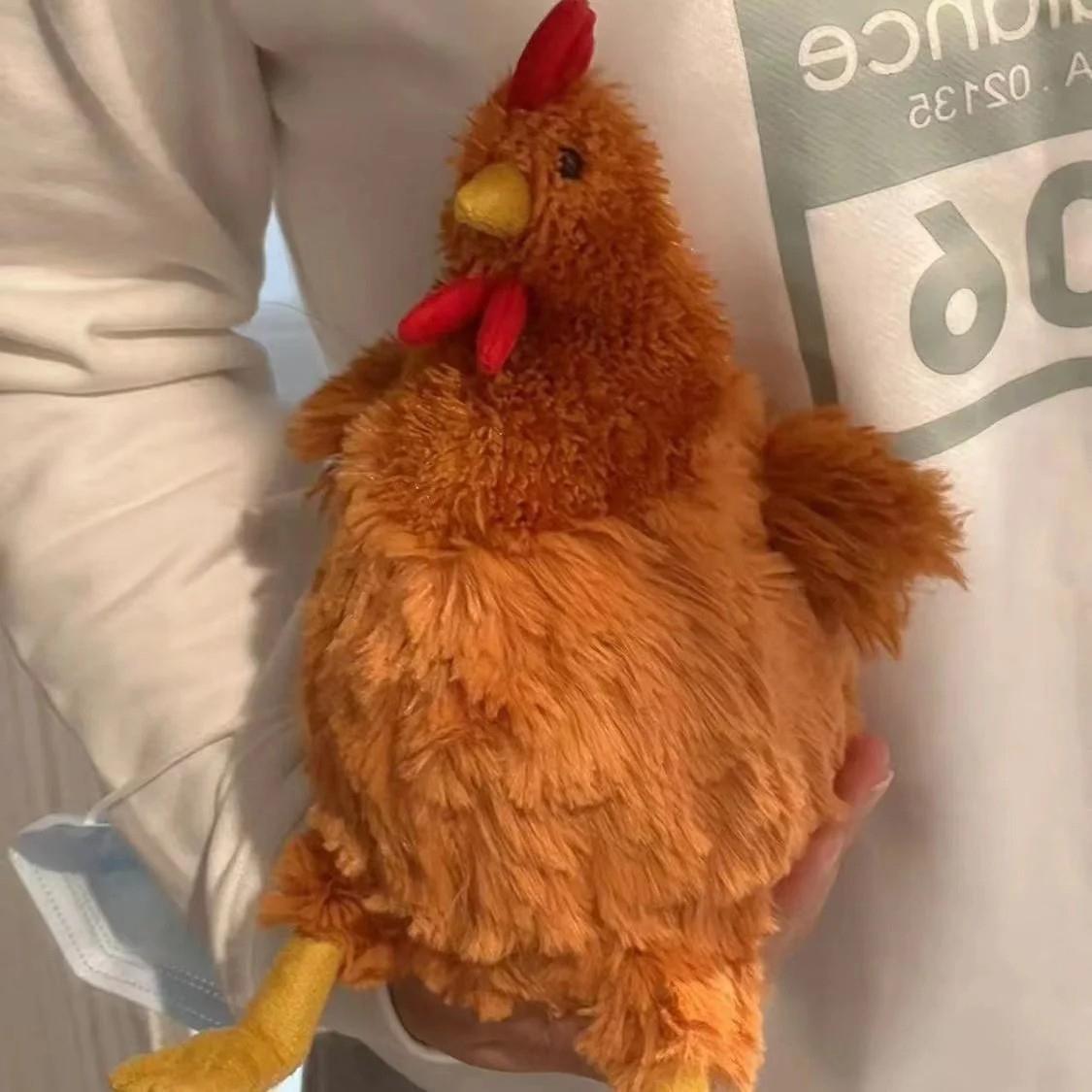 Cartoon Simulation Jeycat Hen Plush Rooster Doll