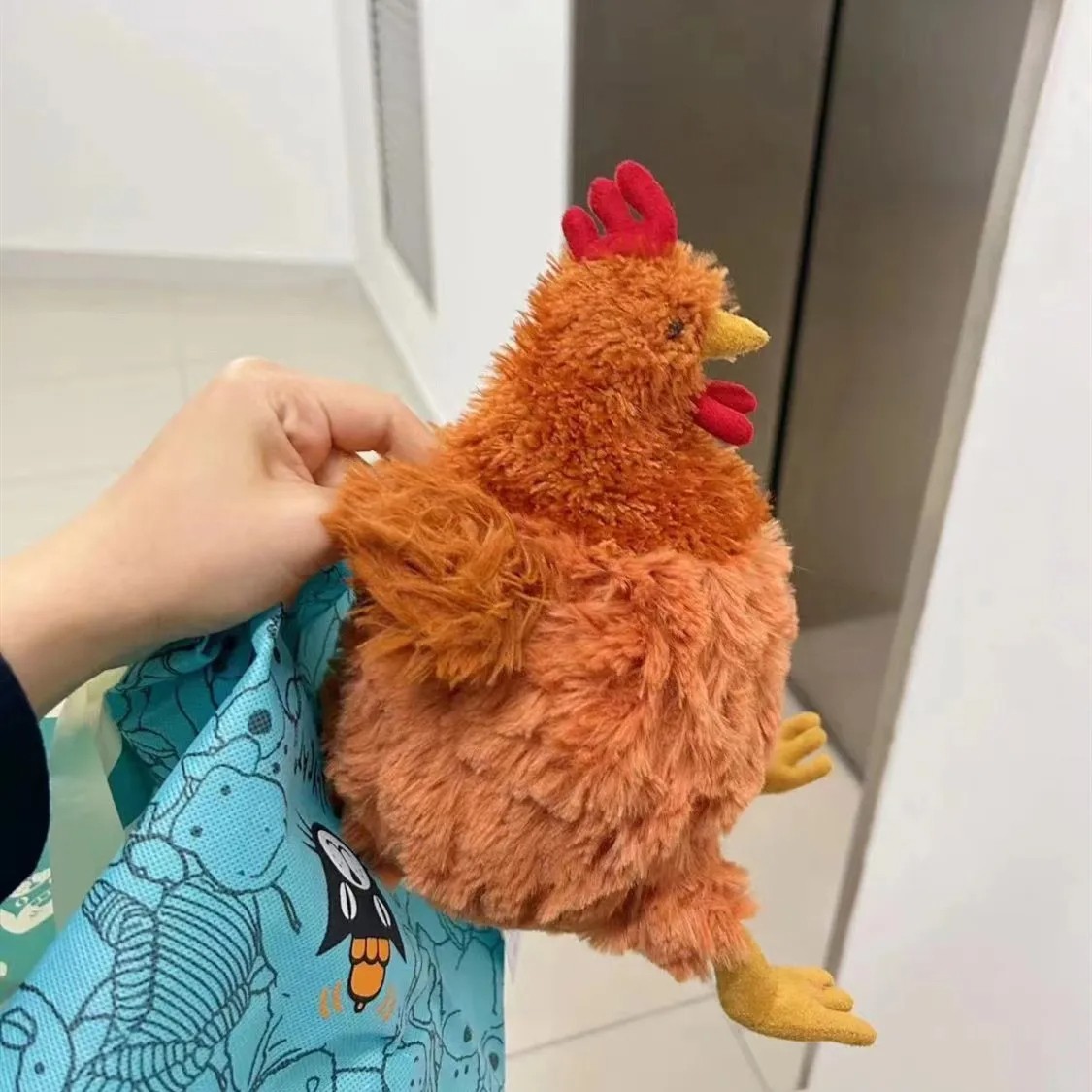 Cartoon Simulation Jeycat Hen Plush Rooster Doll