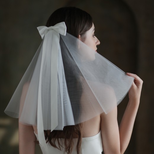Bow Tie Bridal Headdress Mori Series