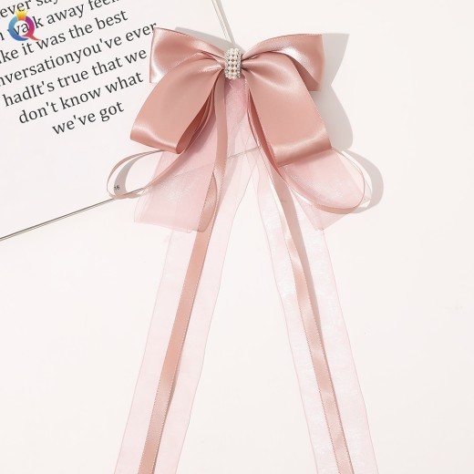 Ancient Style Han Chinese Clothing Extra Long Hair Band Ribbon Bowknot Super Fairy Tassel Hairpin Headdress Handmade Hair Accessories