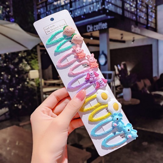 Korean Version Children Hairpin Cloth Art Baby Cute Hairpin