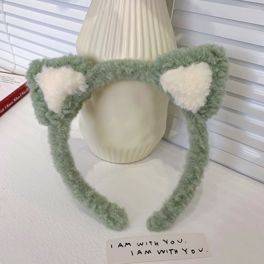 Cute Lambswool Cat Ears Hair Band Female