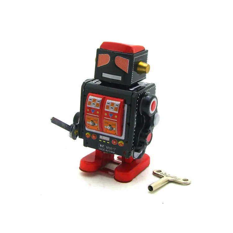 Robot War Police Tin Toy Iron Sheet