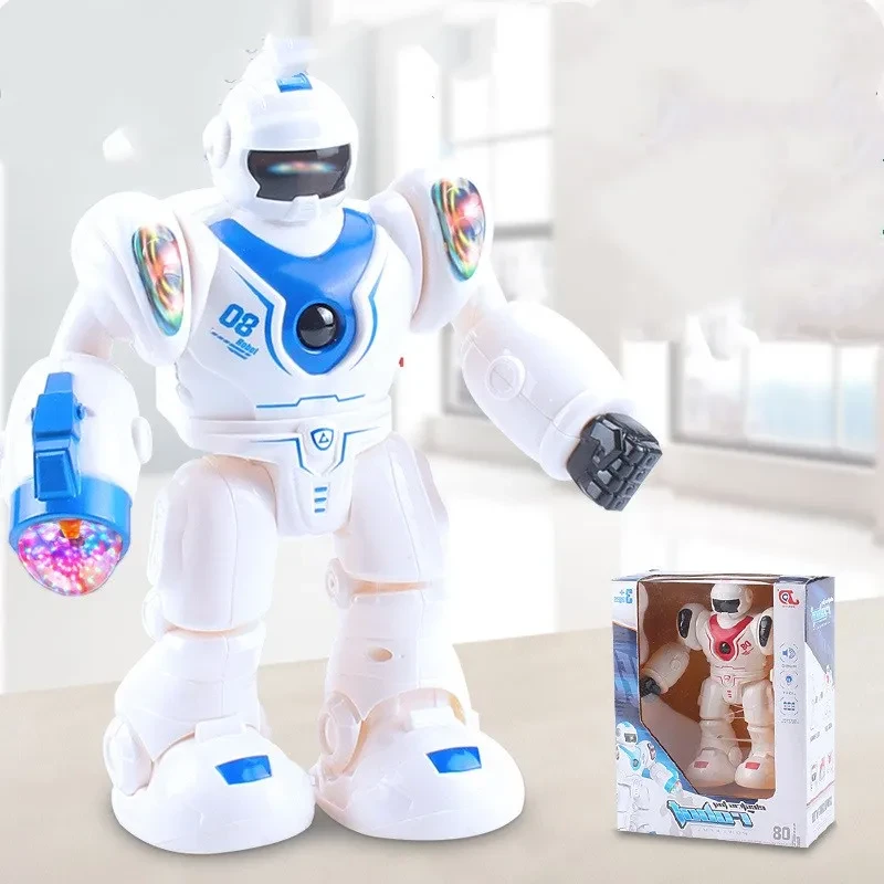 Flash Music Walking Dancing Spaceman Robot Toy Creative Gift
